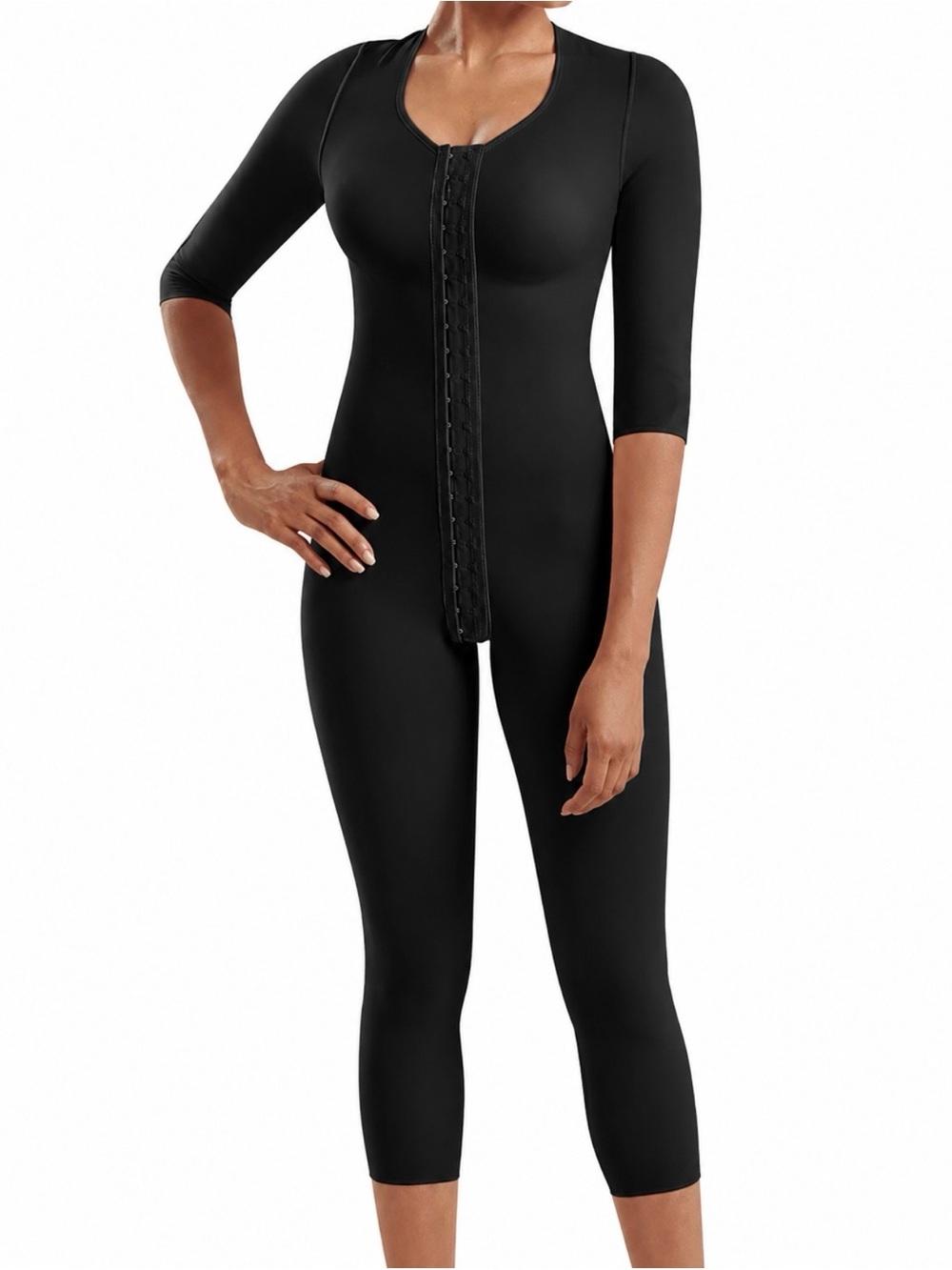 Marena recovery compression bodysuit 3XL black calf length women